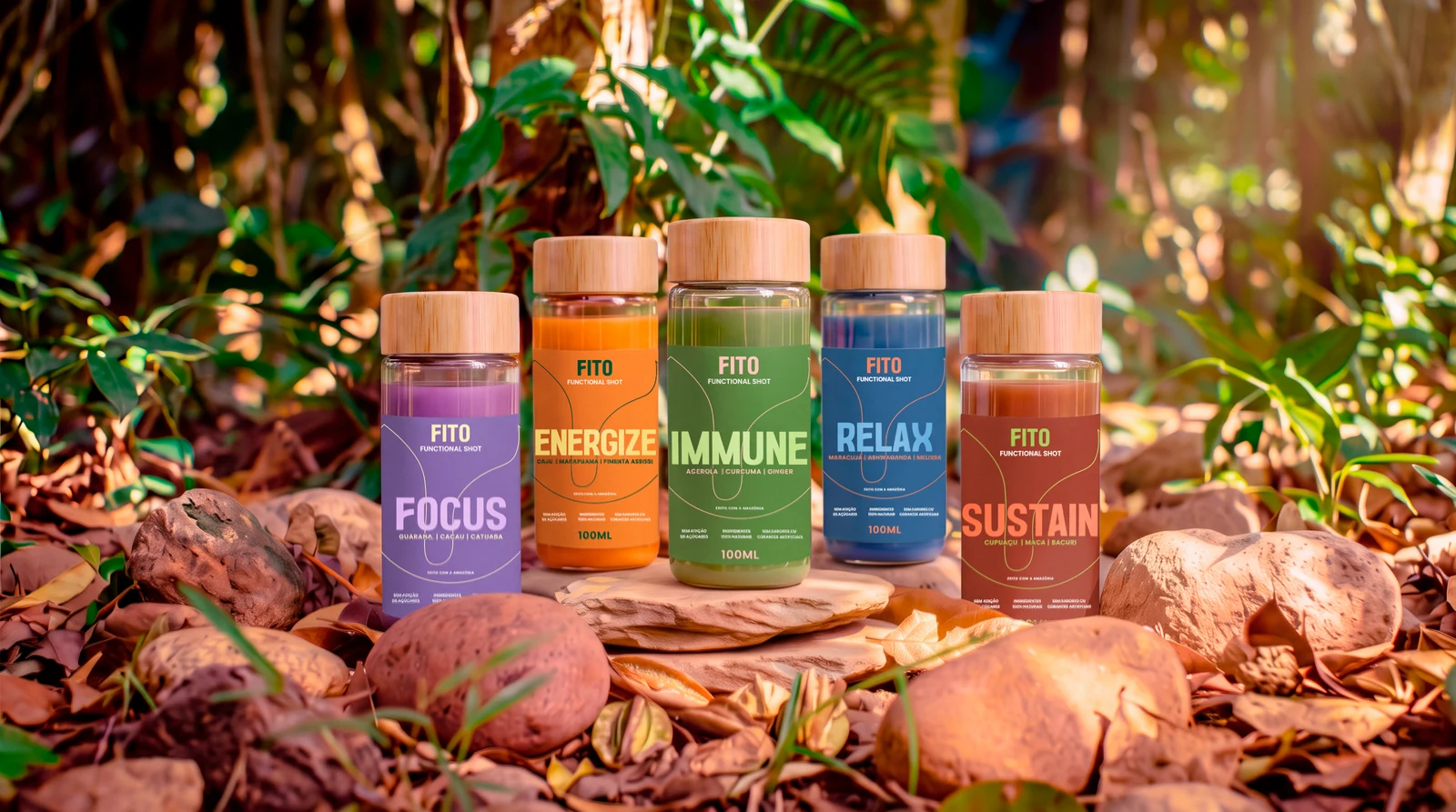 A linha Fito entre ingredientes e vegetação